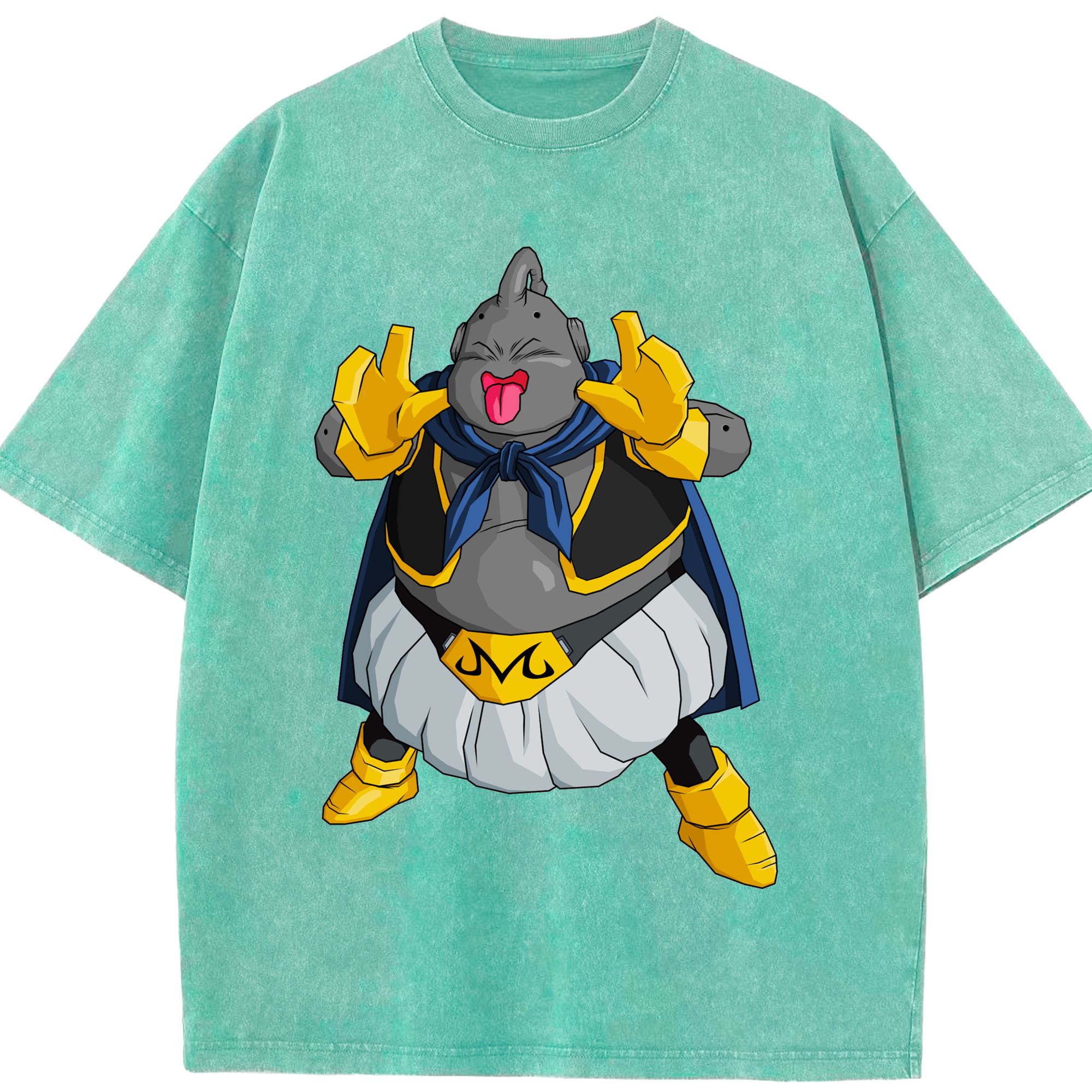 ドラゴンボール 魔人ブウ DRAGON BALL Majin Buu 綿100% ヴィンテージ風 半袖Tシャツ（フロントプリント）